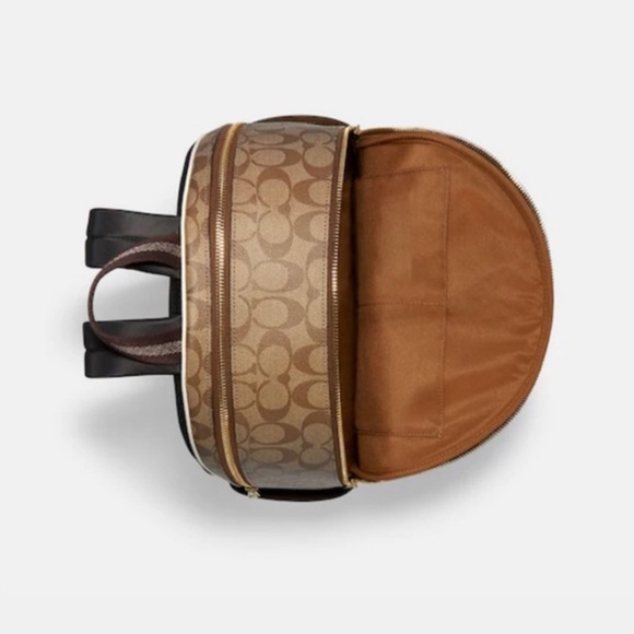 COACH - Large Court Backpack In Signature Canvas. - Picture 9 of 11